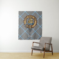 Clan Haig-Wappen über Check-Tartan