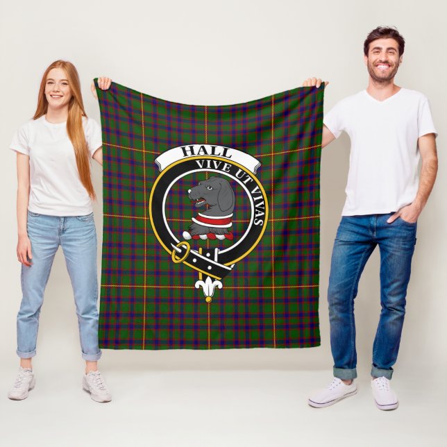 Clan Hall Tartan Kariert Fleecedecke (Beispiel)