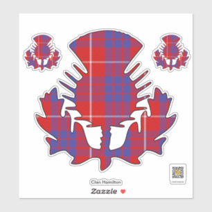 Clan Hamilton Distel Aufkleber