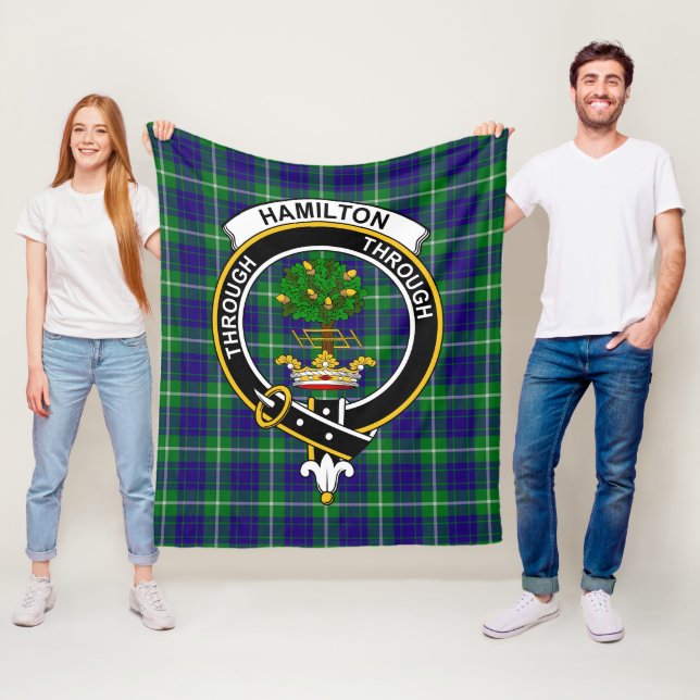 Clan Hamilton Hunting Tartan Kariert Fleecedecke (Beispiel)