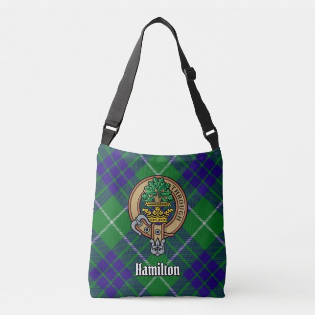 Clan Hamilton Hunting Tartan Tragetaschen Mit Langen Trägern (Vorderseite)