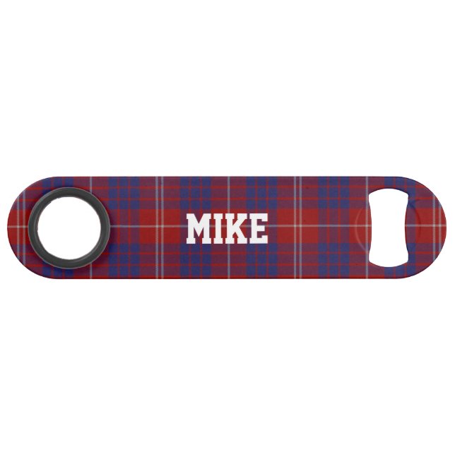 Clan Hamilton Plaid Custom Speed Bottle Opener (Devant (Horizontal))