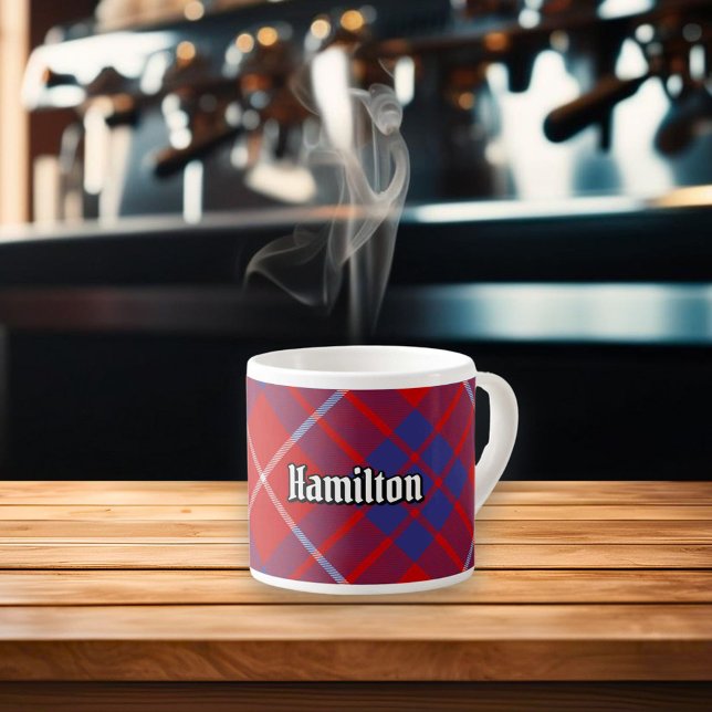 Clan Hamilton Red Tartan Espresso Cup Espressotasse (Von Creator hochgeladen)