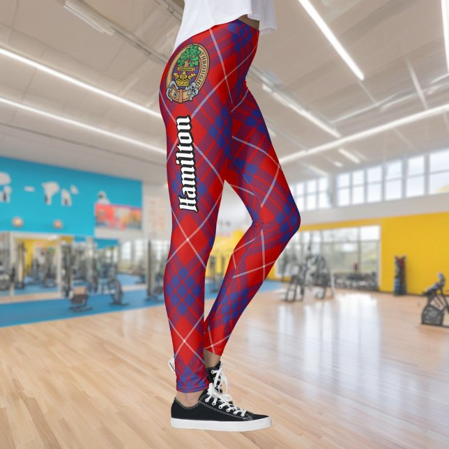 Clan Hamilton Red Tartan Leggings (Von Creator hochgeladen)