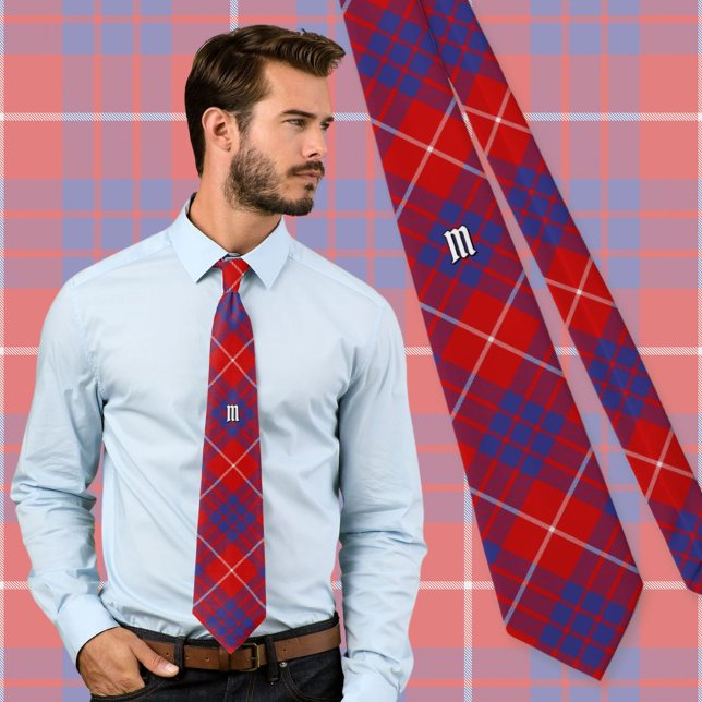 Clan Hamilton Red Tartan Neck Tie Krawatte (Von Creator hochgeladen)
