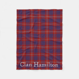 Clan Hamilton Tartan Fleece Blanket