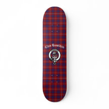Clan Hamilton Tartan und Wappen Abzeichen