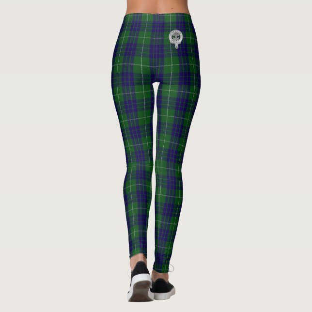 Clan Hamilton Wappen & Hunting Tartan Leggings (Rückseite)