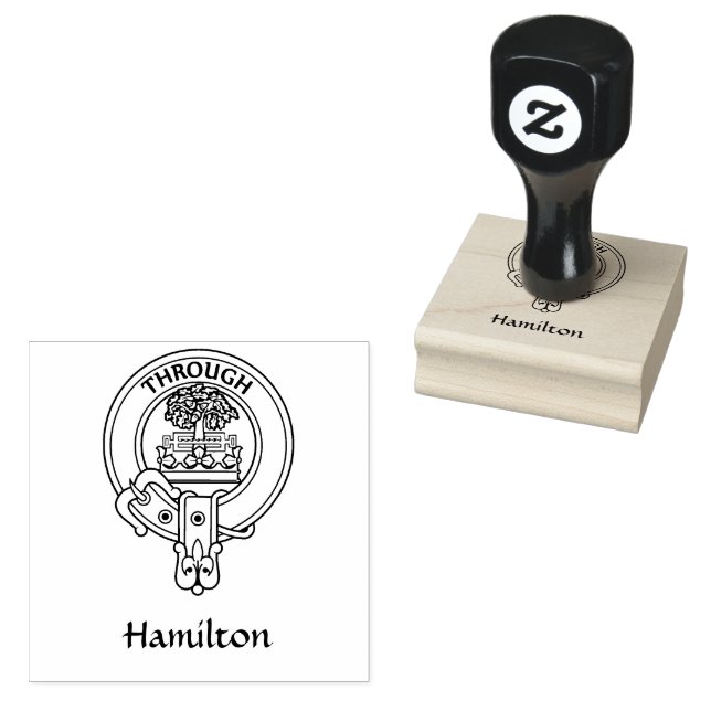 Clan Hamilton Wappen Rubber Briefmarke Gummistempel (Stempel)