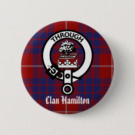 Clan Hamilton Wappen & Tartan Button