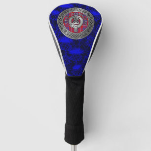 Clan Hamilton Wappen & Tartan Knot on Thistle Golf Headcover