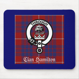 Clan Hamilton Wappen & Tartan Mousepad