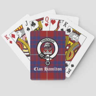 Clan Hamilton Wappen & Tartan Spielkarten