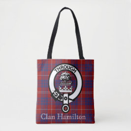 Clan Hamilton Wappen und Tartan Tasche