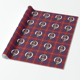 Clan Hamilton Wappen und Tartan Wrapping Paper Geschenkpapier