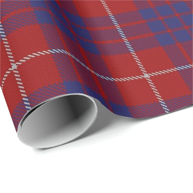 Clan-HamiltonScottishTartan Geschenkpapier (Rolleneckpunkt)