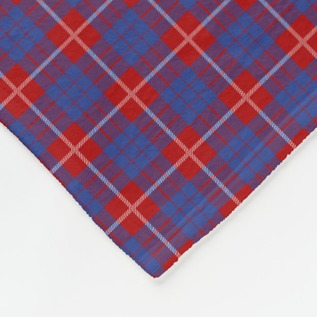 Clan-HamiltonTartan Fleecedecke (Ecke)