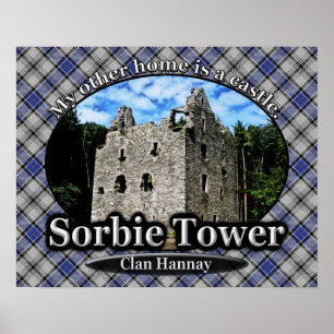 Clan Hannay Sorbie Tower Castle Poster