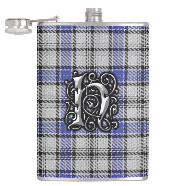 Clan Hannay Tartan-alte Schottland-Flasche Flachmann (Geöffnet)