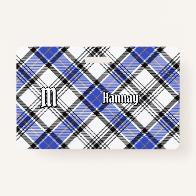 Clan Hannay Tartan Ausweis (Vorderseite)