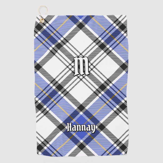 Clan Hannay Tartan Golfhandtuch (Vorderseite)