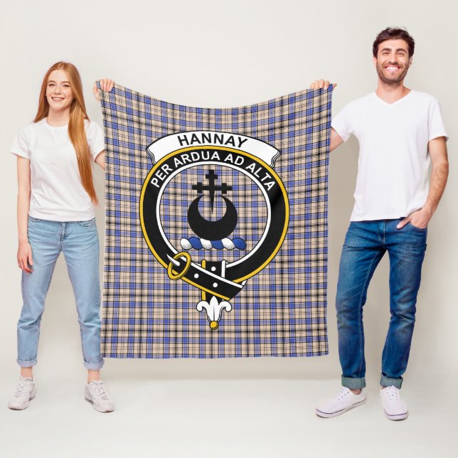 Clan Hannay Tartan Kariert Fleecedecke (Beispiel)