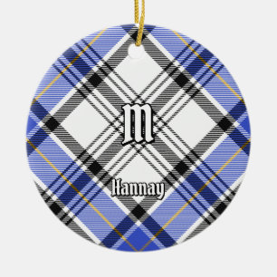 Clan Hannay Tartan Keramik Ornament
