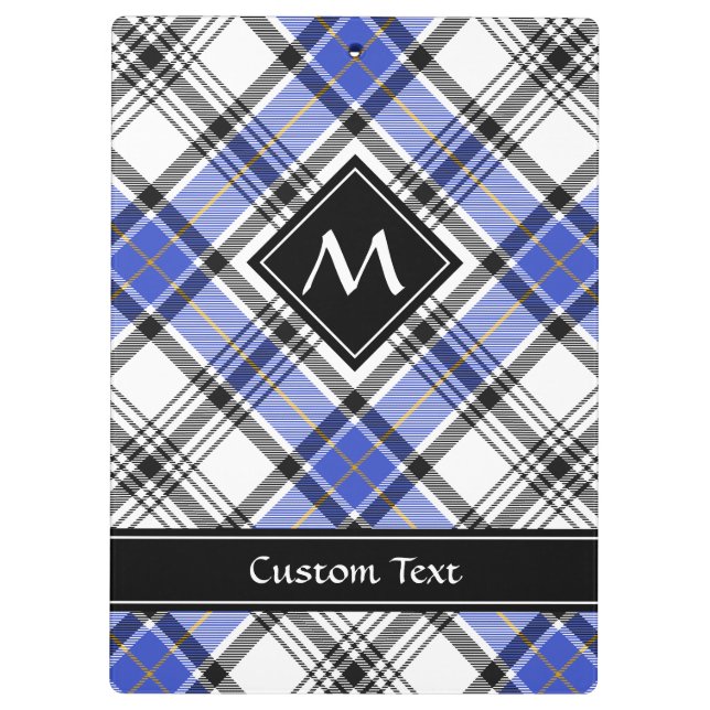 Clan Hannay Tartan Klemmbrett (Rückseite)