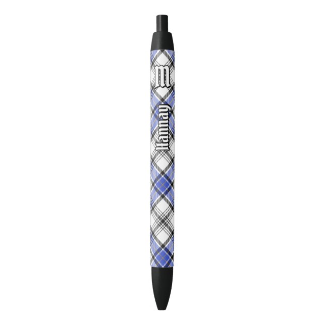 Clan Hannay Tartan Kugelschreiber (Vorderseite Vertikal)