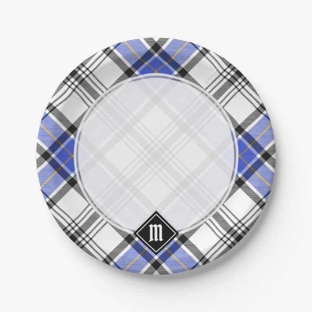 Clan Hannay Tartan Pappteller (Vorderseite)