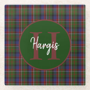Clan Hargis Mit Monogramm Glass Untersetzer