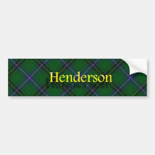 Clan Henderson Scott Tartan Autoaufkleber