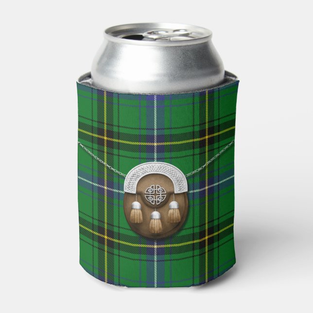 Clan Henderson Tartan und Sporran Dosenkühler (Kanne Vorderseite)