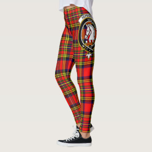 Clan Hepburn Scotstee Crête Tartan Leggings pour f