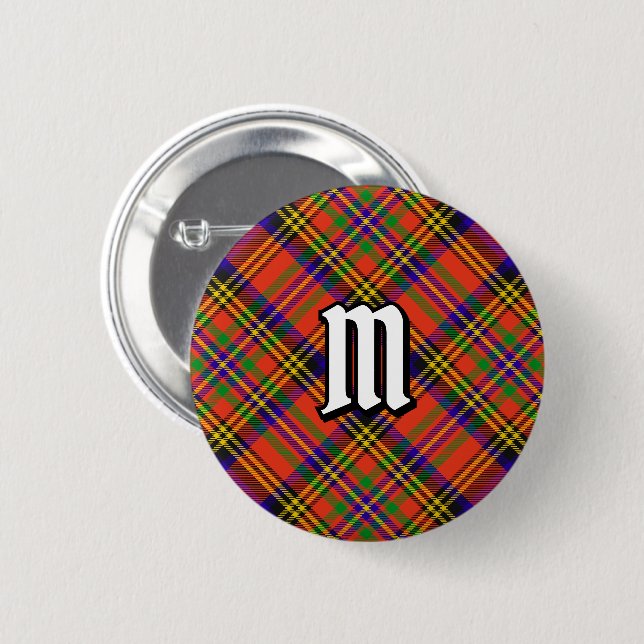 Clan Hepburn Tartan Button (Vorne & Hinten)