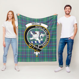 Clan Inglis Ancient Tartan Kariert Fleecedecke