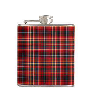 Clan Innes Bright Red Tartan Flachmann
