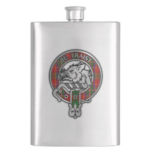 Clan Innes Wappen & Tartan Flachmann