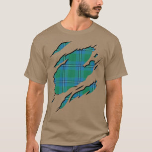 Clan Irvine Irwin Tartan Karo-Effekte T-Shirt