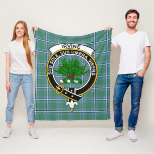 Clan Irvine Tartan Kariert Fleecedecke
