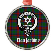 Clan Jardine Wappen Abzeichen und Tartan