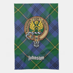 Clan Johnston Crest Serviette de cuisine