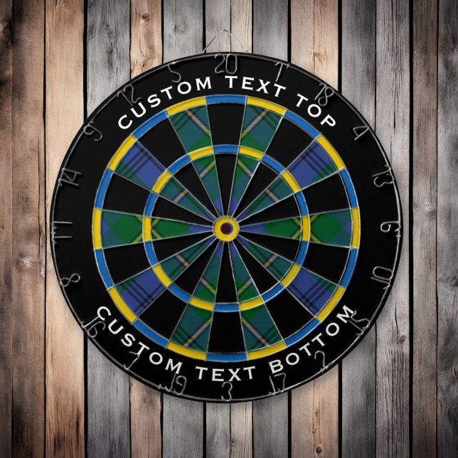 Clan Johnston Tartan Dart Board Dartscheibe (Von Creator hochgeladen)