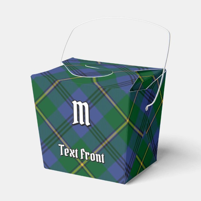 Clan Johnston Tartan Favor Box Geschenkschachtel (Vorderseite)