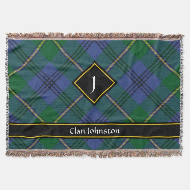 Clan Johnston Tartan Lance La Couverture (Devant)