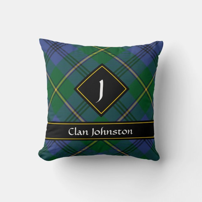 Clan Johnston Tartan Lance Oreiller (Recto)