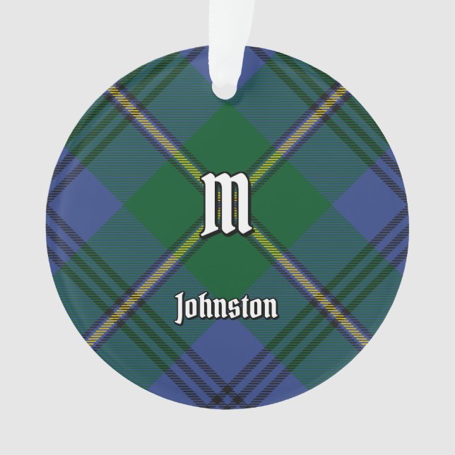 Clan Johnston Tartan Ornament (Vorderseite)