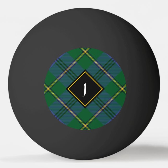 Clan Johnston Tartan Ping Pong Ball Tischtennisball (Vorderseite)