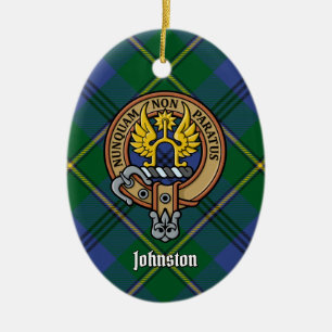 Clan Johnston Wappen Keramik Ornament