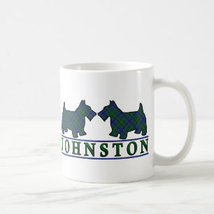Clan Johnstone Johnston Tartan Scottie Hunde Kaffeetasse